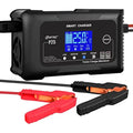 25A Smart Battery Charger – Dual-Voltage (12V/24V), Lithium & AGM Compatible, Trickle/Maintainer/Deep-Cycle Function