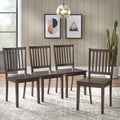 TMS Shaker Dining Chair, Set of 4, Espresso