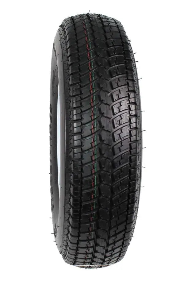 2-Pack ST205/75D15 Trailer Tires on White-Spoke Rims – LRC Rated, 5-Hole Mounting, 205/75-15 Size