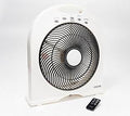Cascade Capri 12 Portable 4-Speed Fan withRemote Control ,White