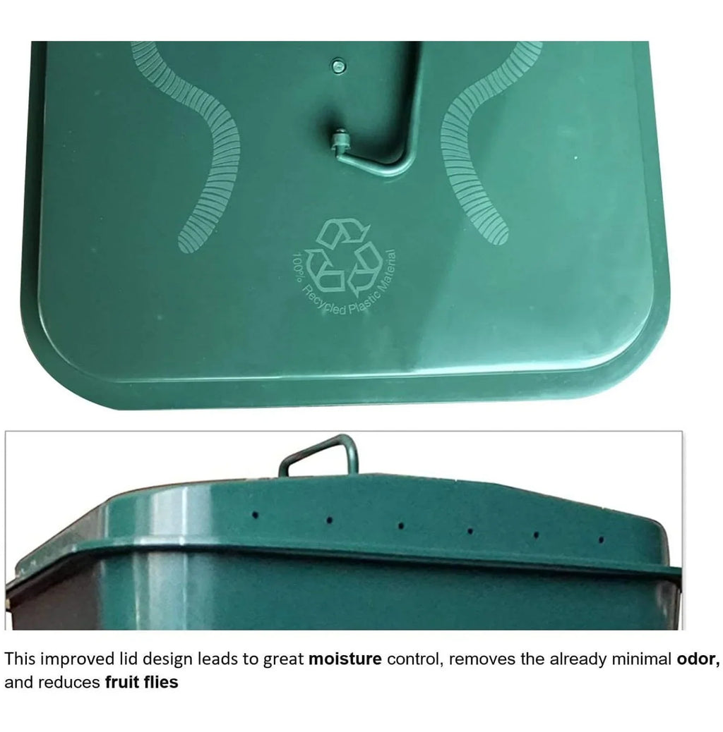 TiaGOC Plus 5-Tray Worm Compost Bin �C Easy Setup and Sustainable Design