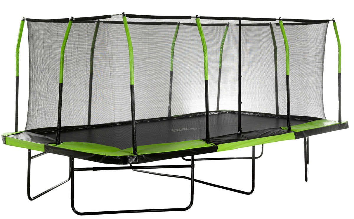 Upper Bounce Mega 10' x 17' Trampoline with Safety Enclosure