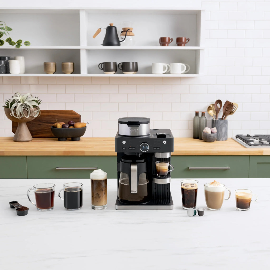 Ninja CFN601 Espresso & Coffee Barista System, Single-Serve Coffee & Nespresso Capsule Compatible