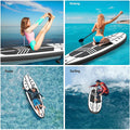 TELESPORT Paddle Boards Inflatable Paddleboard with Accessories, Black