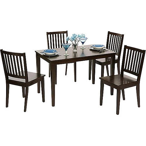 TMS Shaker Dining Chair, Set of 4, Espresso