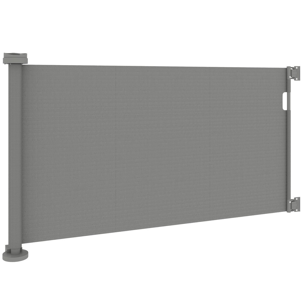 PawHut Treppenschutzgitter Ausziehbar 0-136cm 87 cm Hoch Türschutzgitter für Haustiere 142 x 10 x 87 cm Grau