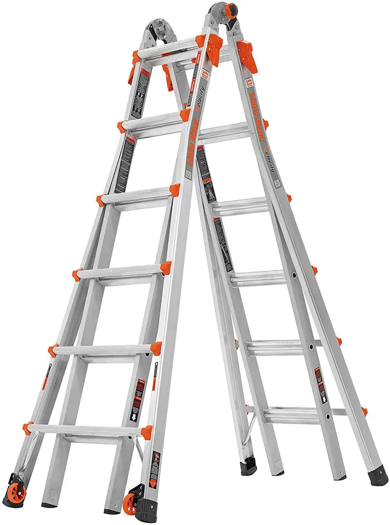22-Foot Multi-Function Aluminum Extension Ladder with 300-Lb Capacity – Model 15422-001