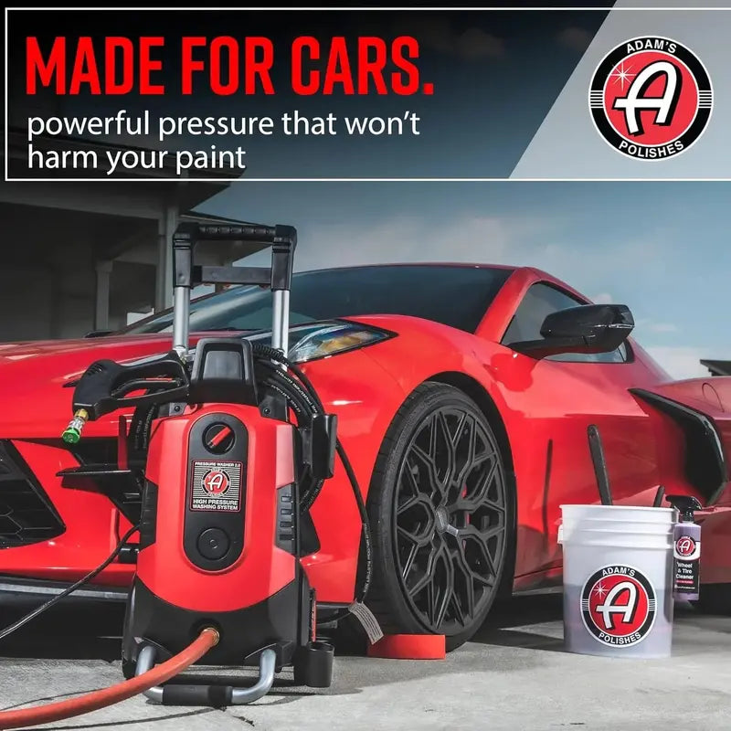 2000 PSI Electric Pressure Washer – 1.4 GPM, Car & Patio Cleaner with Snub Nose & Multiple Tips