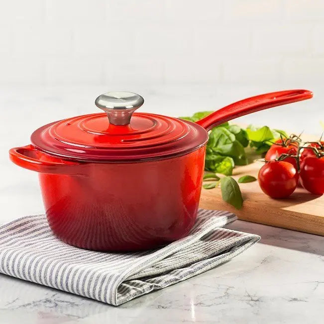 20-Piece Cast Iron Cookware Set with 10.25-Inch Skillet and Lidded Saucepan