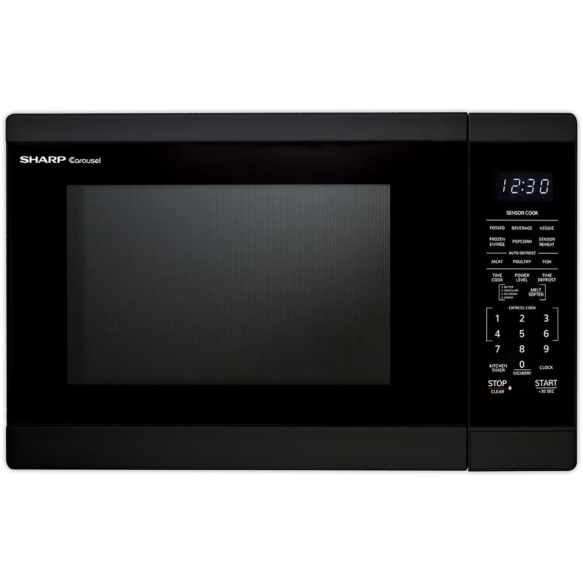 Sharp 1.4-Cu. Ft. Countertop Microwave Oven in Black