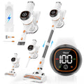 Tikom V500 Cordless Vacuum Cleaner with LED Touch Screen, White