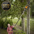 2-in-1 Electric Pole Saw & Chainsaw Trimmer – Auto-Tension, Corded Power Tool