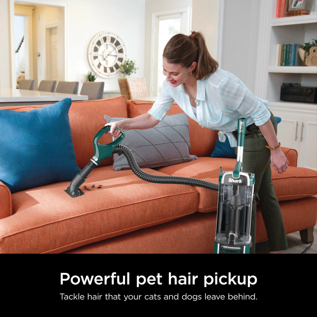 Shark Upright Vacuum, Navigator Swivel Pro Plus, Pet Friendly, Bagless, Powerful Suction, Hard Floor and Carpet, Large Dust Cup, Allergen Control, Swivel Steering, NV250, Green