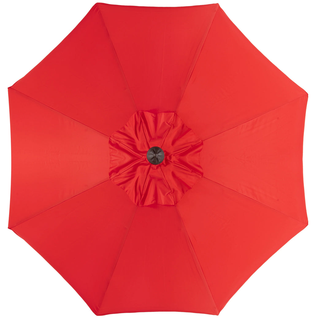 Safavieh Venice 9' Market Crank Tilt Patio Umbrella, Navy/White