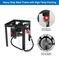 NUUK 30QT Turkey Fryer & 10QT fish fryers outdoor cooking Kit,50,000 BTU Propane Burner��Seafood Boil Pot,Cover & Skimmer Included, Aluminum Deep Fryer Pot with Basket Crab, Gifts for Thanksgiving Day