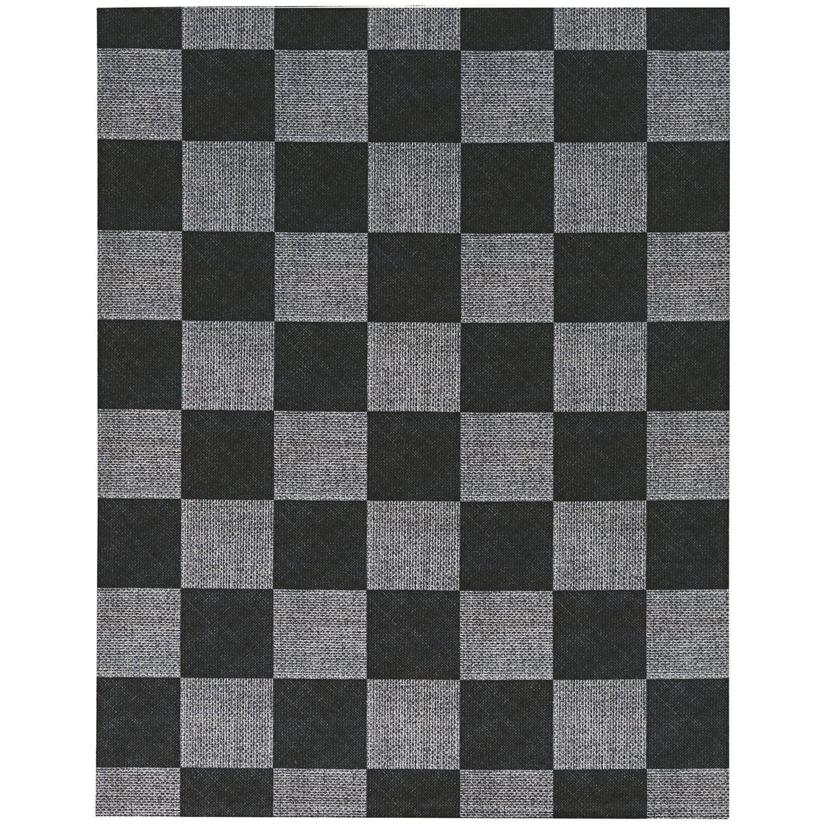 Foss Floors Rustic Area Rug, Black/Gray, 6 x 8ft.