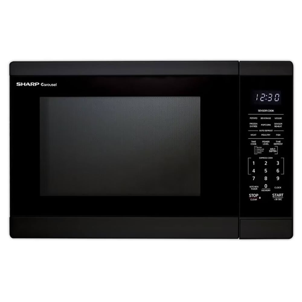 Sharp 1.4 cu ft Countertop Microwave Oven in Black