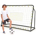 2-in-1 Soccer Rebounder Net – 6ft x 4ft Goal with Integrated Shooting Target Zone