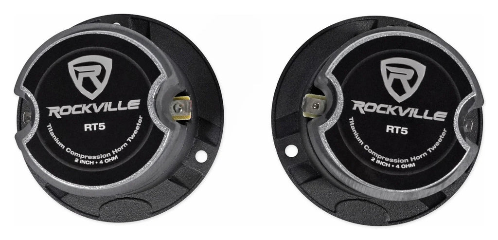 2) Pairs Rockville X6.5C Competition 6.5" 1000 Watt Component Car Audio Speakers