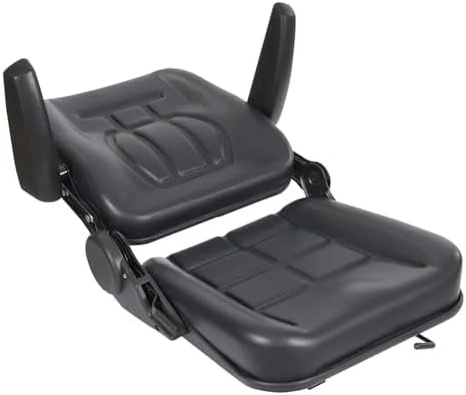 Tractor Seat, Lawn Mower Seat Seat with Armrests Durable Universal Replacement Seat for Excavator, Backhoe, Dozer Tractors, Forklifts, Heavy Equipment (Yellow)