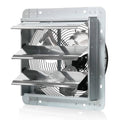 JPower 12 inch Exhaust Fan Wall Mounted,Automatic Aluminum shutter,vent Fan High Speed 1800cfm for Garages and shops,greenhou