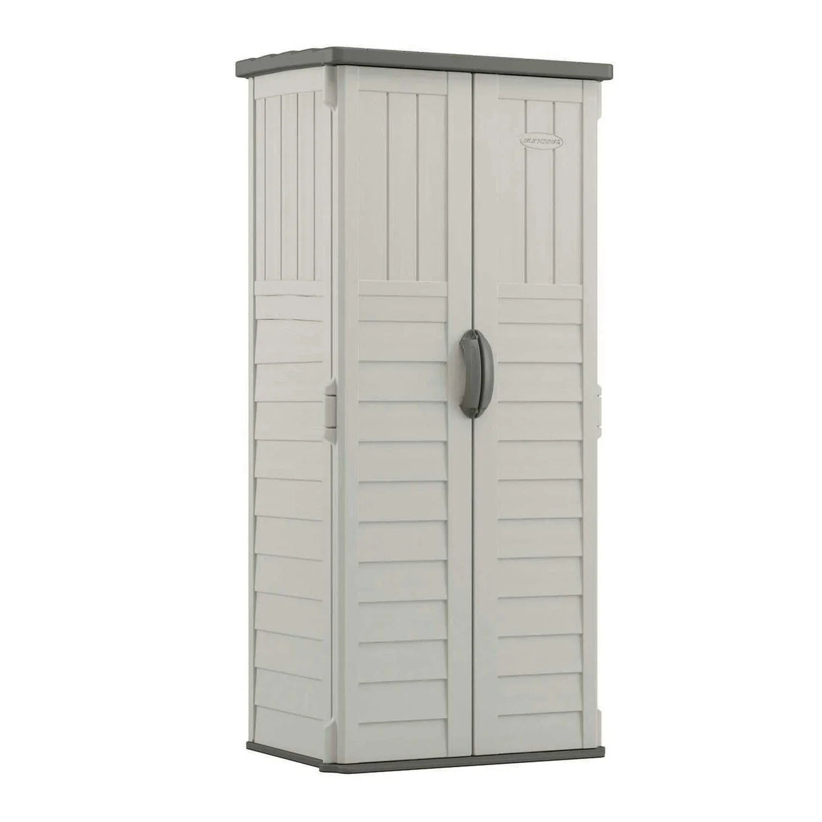 Suncast BMS1250 Resin Vertical Storage Shed Building, 22 cubic feet