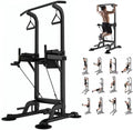 Tappio Multifunction Power Tower Dip Bar Station Pull Up Bar Stand for Home Gym, Adjustable Strength Training Fitness Equipment with Backrest,400lb Capacity