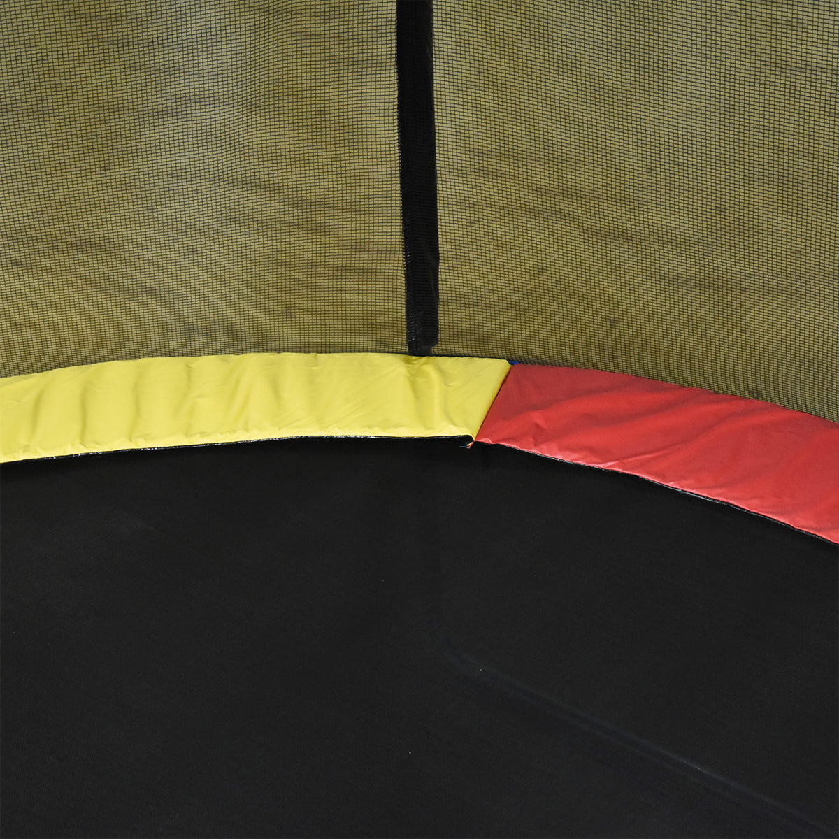 HOMCOM Trampolin Randabdeckung Sicherheitsnetz Wetterplane Leiter Randabdeckung: Ø 244cm Bunt
