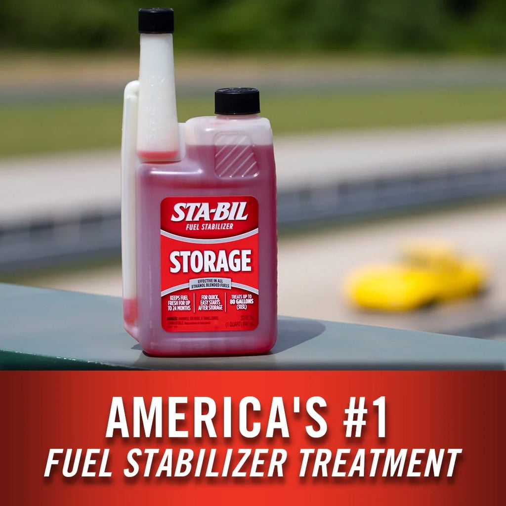 STA-BIL Storage Fuel Stabilizer - Keeps Fuel Fresh for 24 Months - Prevents Corrosion - Gasoline Treatment that Protects Fuel System - Fuel Saver - Treats 80 Gallons - 32 Fl. Oz.