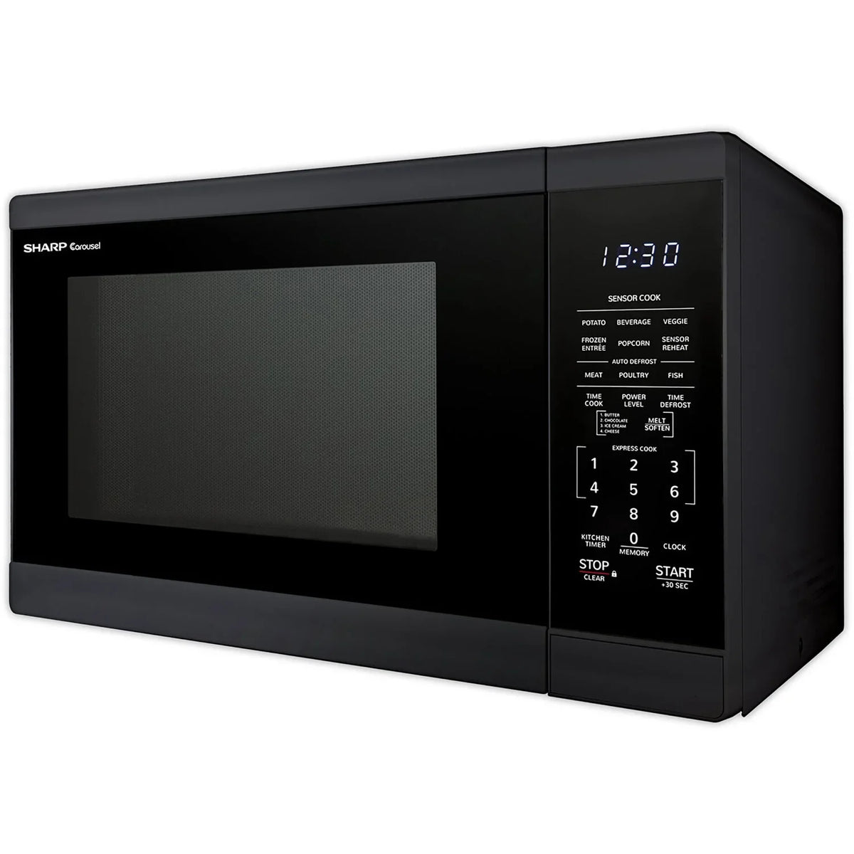 Sharp 1.4-Cu. Ft. Countertop Microwave Oven in Black