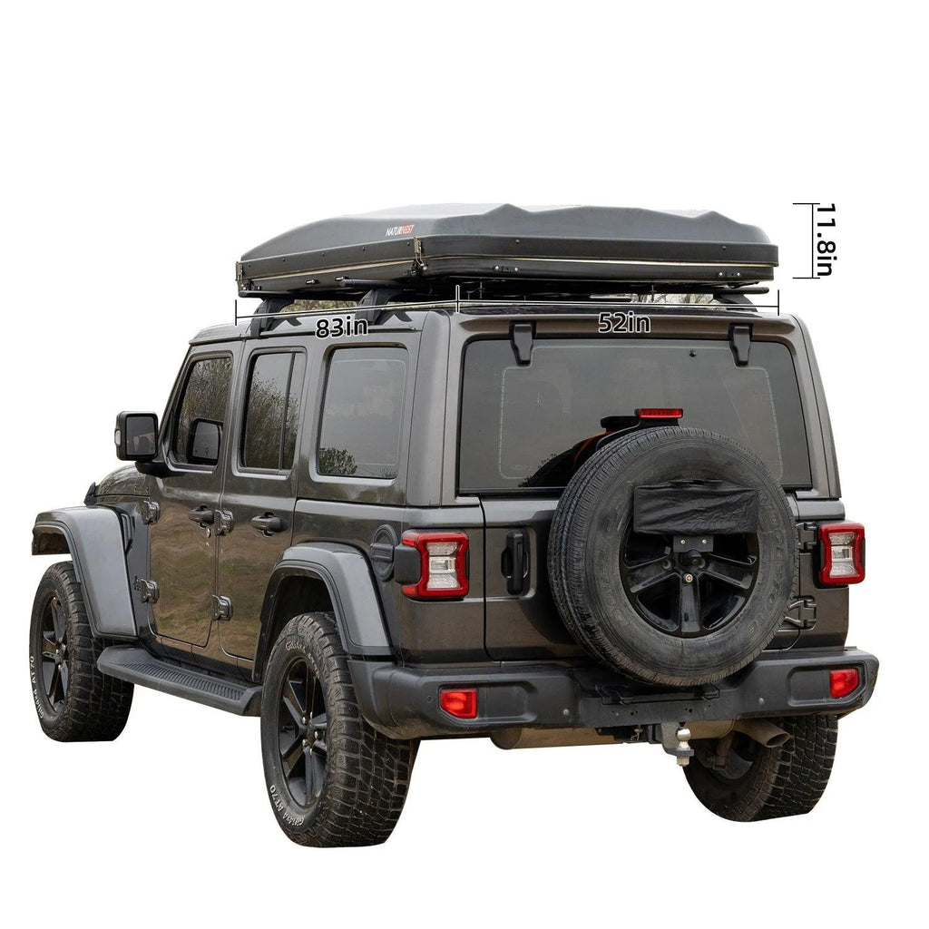 Naturnest Rooftop Tent Hard Shell, Roof Top Tent Hardshell Rooftop Tents for Van Jeep Suv Truck Car Tents for Camping Suv Tent for Car (Green)