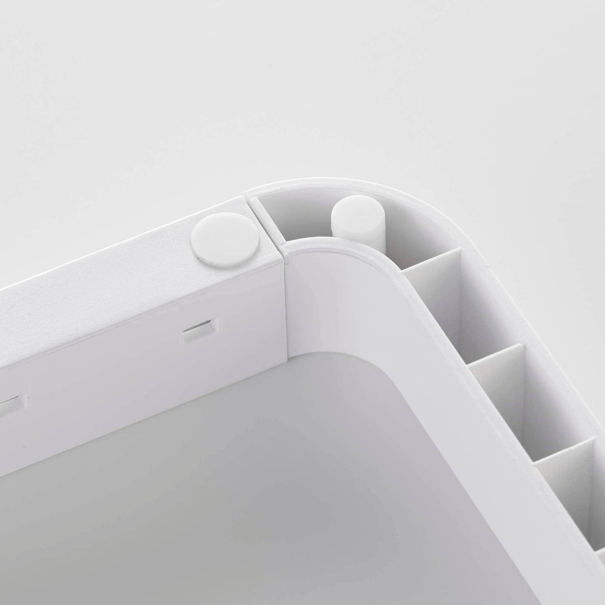 Yamazaki Home Tower Adjustable Lid Pan Organizer White