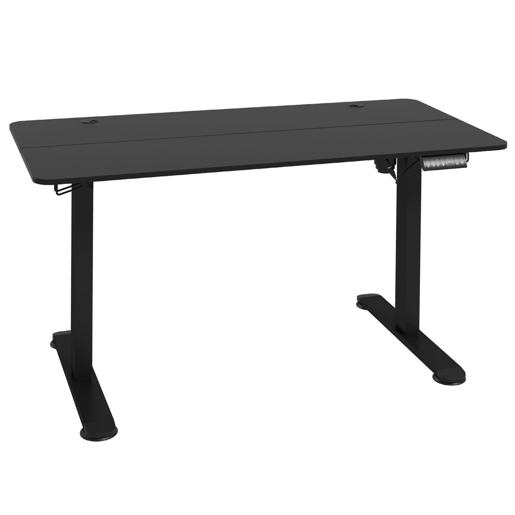 Vinsetto Stehpult höhenverstellbarer Computertisch Schreibtisch, 140 cm x 70 cm x 116 cm, Schwarz