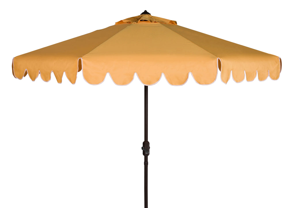 Safavieh Venice 9' Market Crank Tilt Patio Umbrella, Navy/White