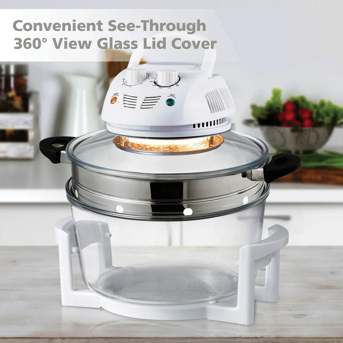 Nutrichef Halogen Oven Air-fryer/infrared Convection Cooker