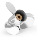 Qiclear OEM Upgrade 10 1/2 x 13  (13 Spline Tooth)  Upgrade Stainless Steel Outboard Motor Propeller Fit Mercury Engine 25-70 HP, Parts No.48-855858A46, RH