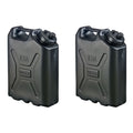 Scepter 2 Pack Heavy Duty Military Style Water Container, 5 Gallon,  Black
