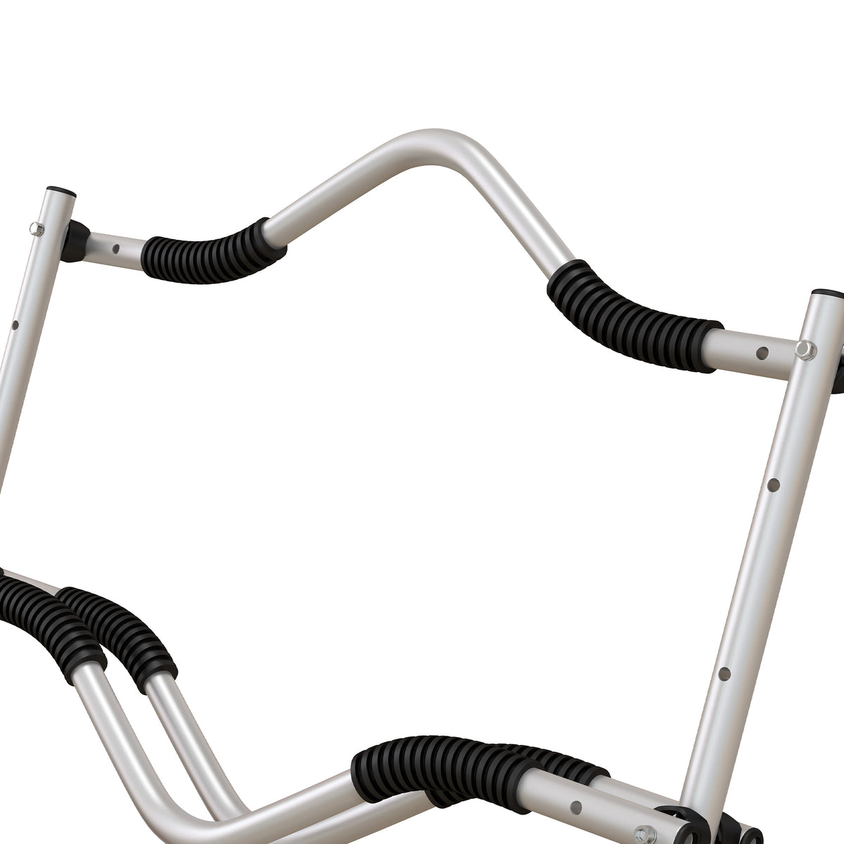 SPORTNOW Kajakwagen, Aluminium Transportkarre, 82x25,4x77,5 cm, Silber Gelb