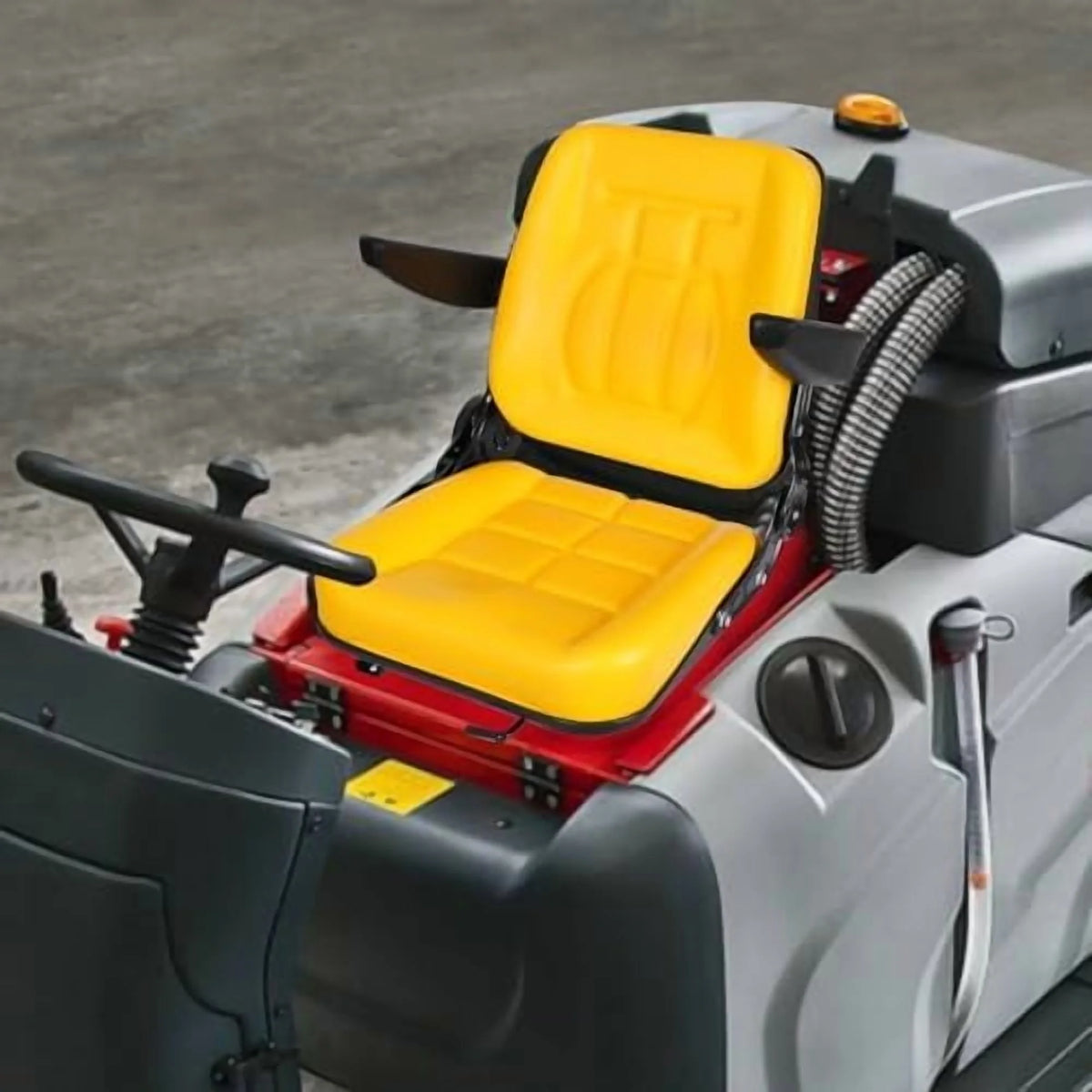 Tractor Seat, Lawn Mower Seat Seat with Armrests Durable Universal Replacement Seat for Excavator, Backhoe, Dozer Tractors, Forklifts, Heavy Equipment (Yellow)