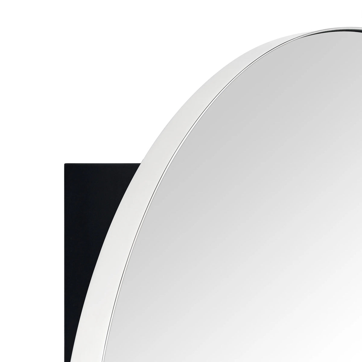 TEHOME Myriel Surface Mount Framed Round Medicine Cabinet with Mirror 24" x 24" - Black