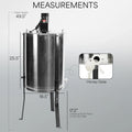 VIVO Electric 4/8 Frame Stainless Steel Honey Extractor (BEE-V004E)