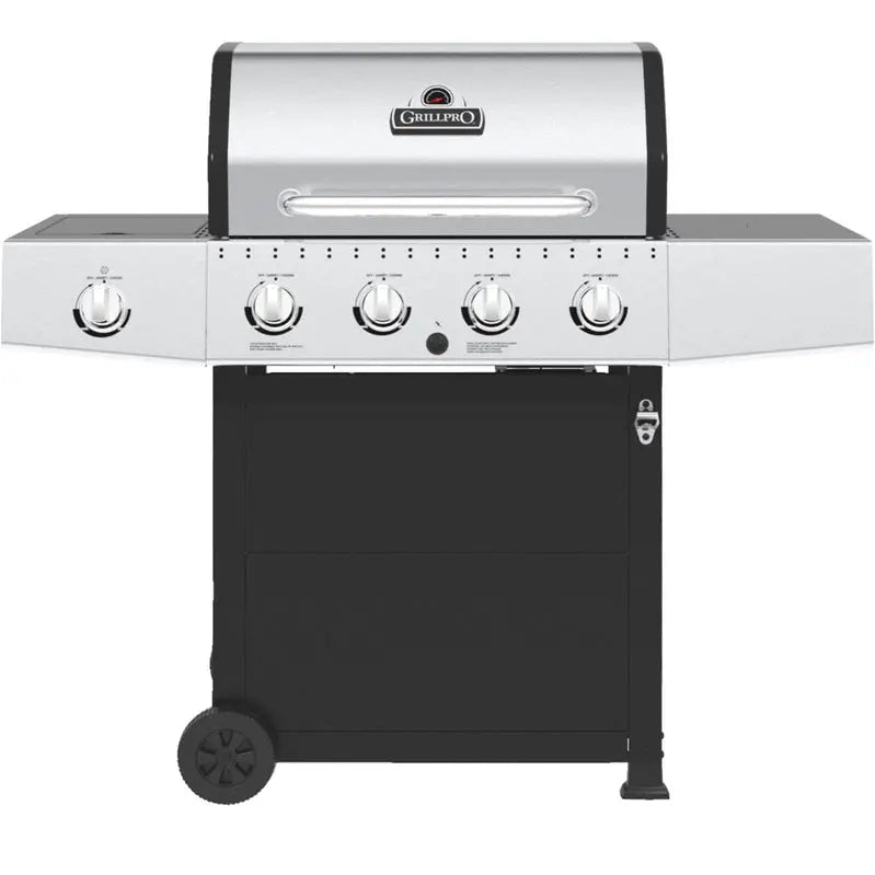 242164 4-Burner Gas Grill – Stainless Steel Construction