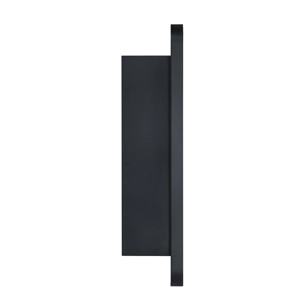 TEHOME Myriel Surface Mount Framed Round Medicine Cabinet with Mirror 24" x 24" - Black
