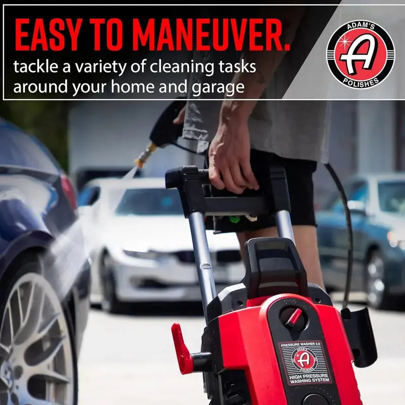 2000 PSI Electric Pressure Washer – 1.4 GPM, Car & Patio Cleaner with Snub Nose & Multiple Tips