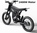 Riding'Times GT73 Electric Dirt Bike for Adults 2400W 48V 37MPH 36.4AH Dual Battery 85 Miles Range 25" Tires UL2849 Full Suspension
