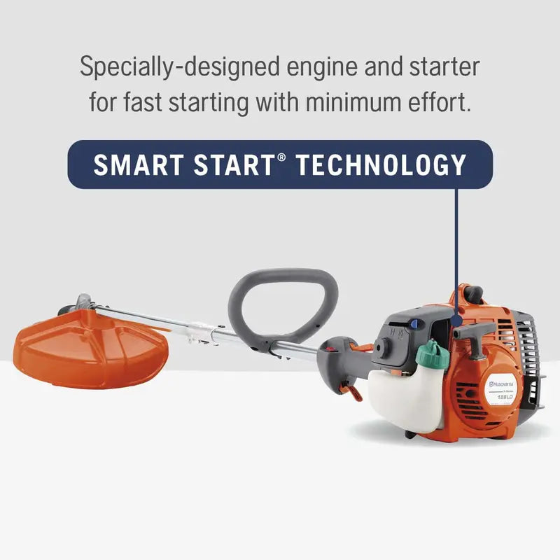 28-cc 2-Cycle Gas String Trimmer — 128LD Model, 17-Inch Straight Shaft with Tap 'n Go Head