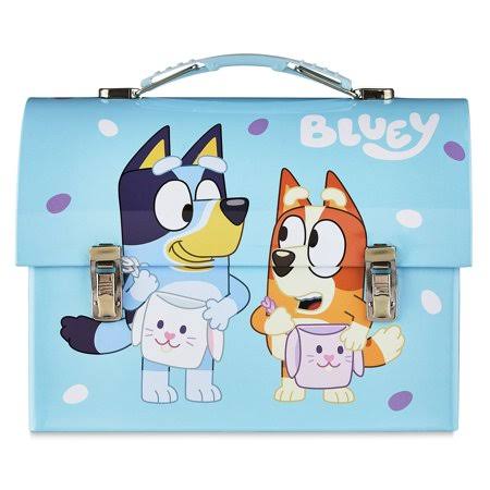 Bluey Workman's Style Tin Carry All, 1 Count, 5 Inches high, with Handle, Party Favors