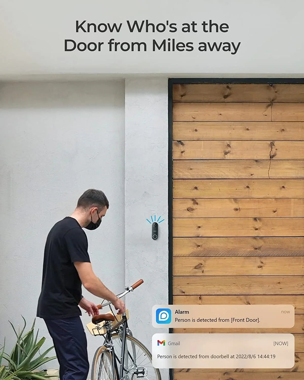 Reolink 2K 5MP Video Doorbell Camera 5G Wifi Security Home Doorbell Chime, Person &Package Detection