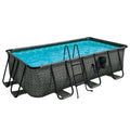Open Box Funsicle 13' x 7' x 39" Rectangle Above Ground Swimming Pool, Gray