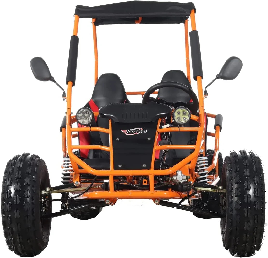 X-Pro New Rover 125cc Gas Powered Go Kart 3 Semi-Automatic Transmission w/Reverse Big 18"/19" Wheels